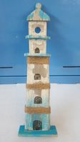 Holz Leuchtturm Shabby stehend 43 x 13cm blau/weiß Maritime Deko Niedersachsen - Beedenbostel Vorschau