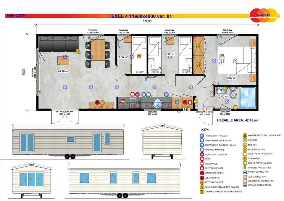 Mobilheim / Modulhaus / Tinyhaus Neu Winterfest Lark Texel KfW40 GeG konform in Hamburg