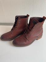 Stiefelette Marc‘o Polo braun Geflecht Schnürer Gr. 38 Niedersachsen - Obernkirchen Vorschau