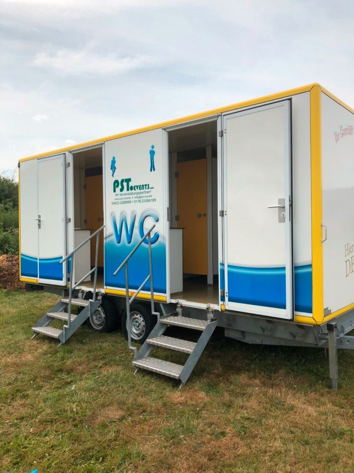 Toilettenwagen mieten für Hochzeit, Geburtstag, Firmenfeiern in Twedt b Schleswig