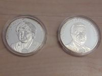 2 x Silber 999 Medaillen 60 Jahre Bundesrepublik Merkel Schröder Nordrhein-Westfalen - Versmold Vorschau