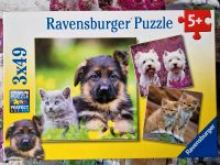 Puzzle 3×49 Ravensburger 5+ Hund Katze Bayern - Karlskron Vorschau