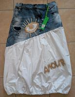 Langer Rock, Jeans mit Weiß und Goldfarben Bayern - Roding Vorschau