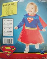 Baby Kostüm, Supergirl, 12-18 Monate Mecklenburg-Vorpommern - Wismar Vorschau