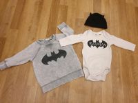 Batman Set H&M Mütze Body Pully Pullover 62 68 Bayern - Hallbergmoos Vorschau