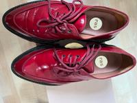 ras Plateau Schuhe Leder rot berry Loafer Plateau Loafer Nordrhein-Westfalen - Bergkamen Vorschau