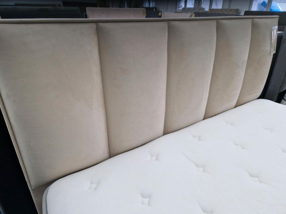 Bett Boxspringbett 160x200cm mit Stauraum beige wohnen Schlafzimmer Möbel Wurm wohnen Schlafzimmer in Osnabrück