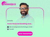 Senior Financial Modeling Analyst Dresden - Innere Altstadt Vorschau