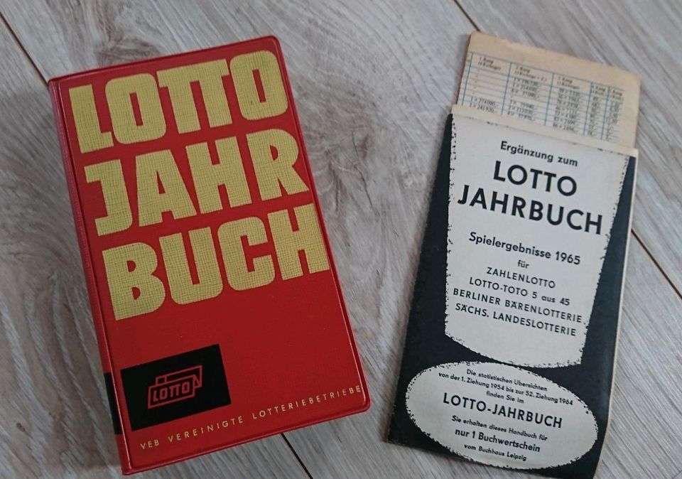 Lottojahrbuch- Ergebnisse 1953-67- Sachbuch- Vintage- DDR- VEB in Thum