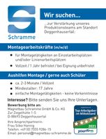 Aushilfskräfte Fertigung / Mitarbeiter Montage (m/w/d) Baden-Württemberg - Deggenhausertal Vorschau