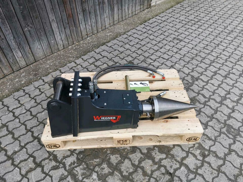 Kegelspalter 3-7to (INKL MWST) Minibagger HKS400 MS03 Holzspalter Drillkegel Erdbohrer in Wettringen