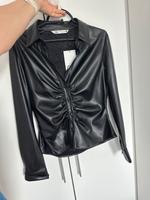 Damen Leder Bluse in gr. L von Zara Bayern - Kempten Vorschau