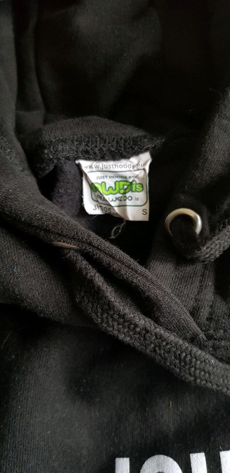 Lang Hoodie mit lustigen Schriftzug Größe S wie neu! in Waldershof