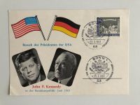 Postkarte mit Sonderstempel Besuch Kennedy Adenauer 1963 Düsseldorf - Pempelfort Vorschau