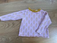 Handmade Langarmshirt Longsleeve rosa senfgelb 86 Hessen - Wiesbaden Vorschau