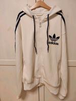 Trainingsjacke Adidas M weiß mit dunkellila Streifen Bayern - Barbing Vorschau