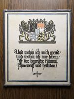 Wandbild, Bayernwappen, bayerisches Wappen mit Spruch Kr. Altötting - Töging am Inn Vorschau