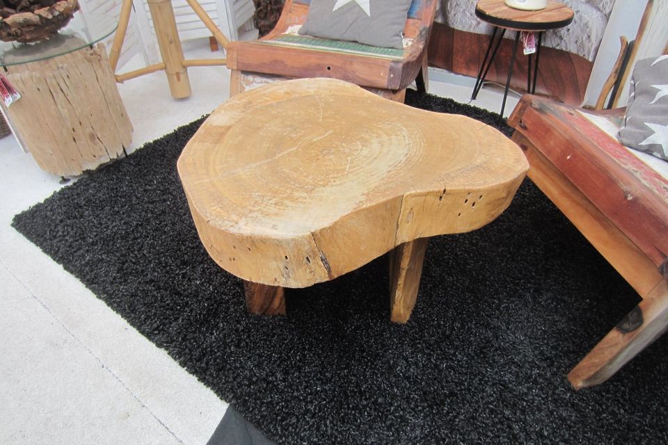 TISCH HOLZ DESIGNERTISCH EINZELSTÜCK BEISTELLTISCH ASIA-STONE in Köln