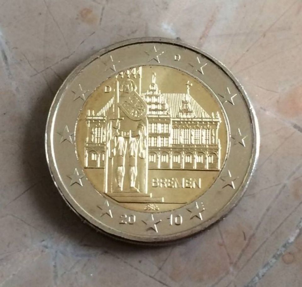 Deutschland 2 € 2010: Bremen Mzz. D in Uhrsleben