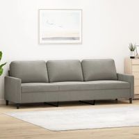 Furnicato 3-Sitzer-Sofa Hellgrau 210 cm Samt Hessen - Bad Salzschlirf Vorschau