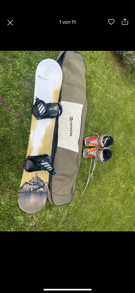 Ductone Snowboard mit Salonan Bindung Top Zustand in Zülpich