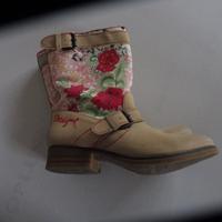Desigual Western-Stiefeletten beige Casual-Look Bayern - Gilching Vorschau