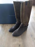 Tommy Hilfiger Stiefel Leder Kaffeebraun Gr. 40 Bayern - Stephansposching Vorschau
