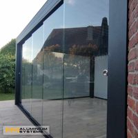 Glasschiebewand Aluminium Glaswand Glasschiebetür 2,9 m x 2 m Hessen - Nauheim Vorschau