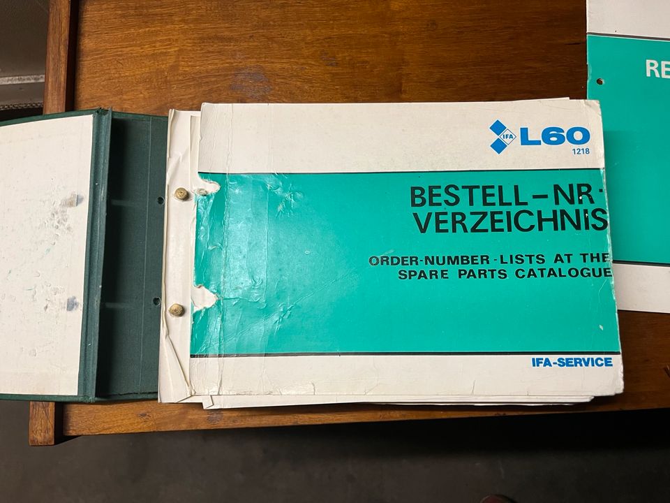 IFA L60 Ersatzteilkatalog Reparaturanleitung NVA DDR in Reichenbach (Vogtland)