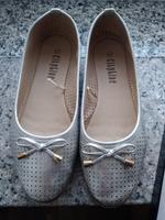 Damen Halbschuhe Gr. 41 Glitzer Ballerina Silber City Line München - Laim Vorschau