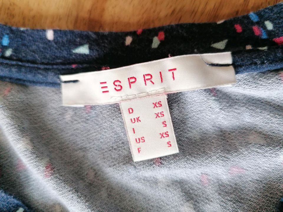 Tolles Esprit SommerKleid Gr XS 34/36 Miniblau terrazzo bunt in Kiel