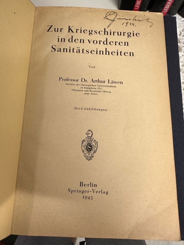 Historisches Buch - 1943 - Kriegschirurgie in Berlin