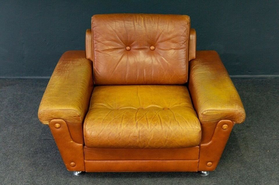 Sessel Leder Armchair Stuhl Lounge Loungechair Vintage MÖBLINGER in Berlin