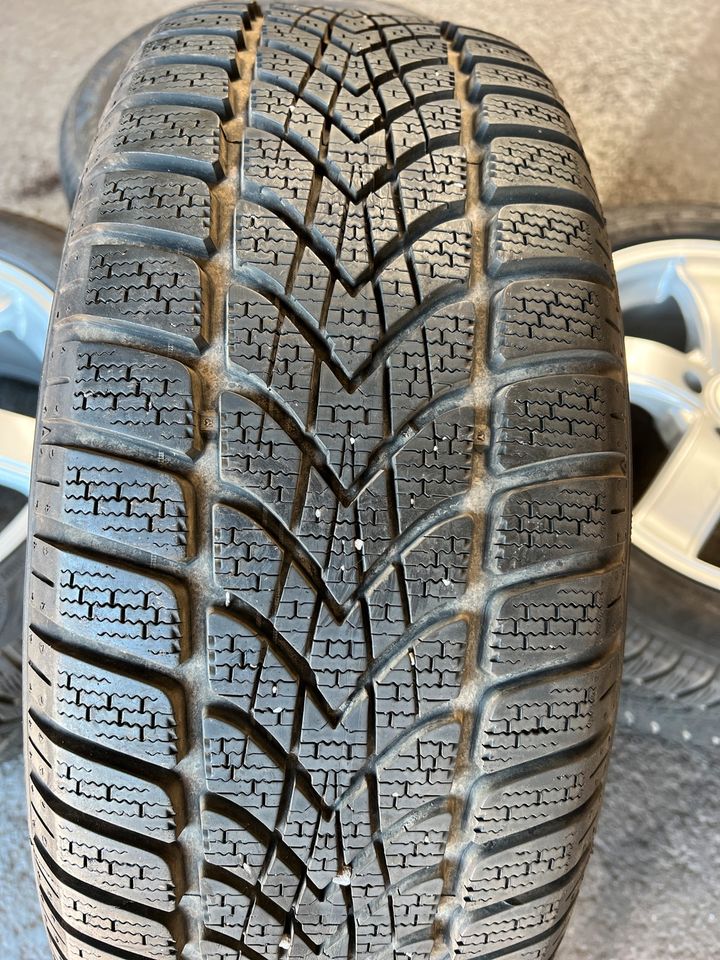 4x 205/55R16 91H Alufelgen TEC 7x16 5x112 Dunlop Winterreifen in Stockstadt