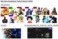 MY HERO ACADEMIA Starter Twitch Pack | Stream Overlay, Emotes Bayern - Neutraubling Vorschau