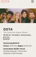 2 DOTA-Kehr Konzert-Tickets für den 06.06.24 in Dresden Schleswig-Holstein - Wensin Vorschau