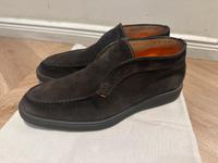Santoni Braune Luxus Boots für Herren aus Veloursleder Berlin - Schöneberg Vorschau