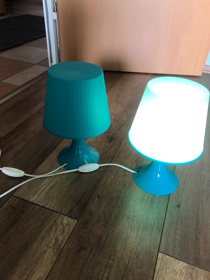 Lampen türkis von Ikea in Willich