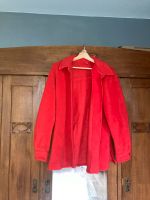 red rote Hemdjacke Jacke Cardigan fleece vintage L XL M 40 42 Friedrichshain-Kreuzberg - Friedrichshain Vorschau