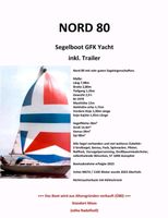 Segelboot Yacht Nord 80 Segelschiff mit Trailer in  78345 Moos Baden-Württemberg - Moos Vorschau