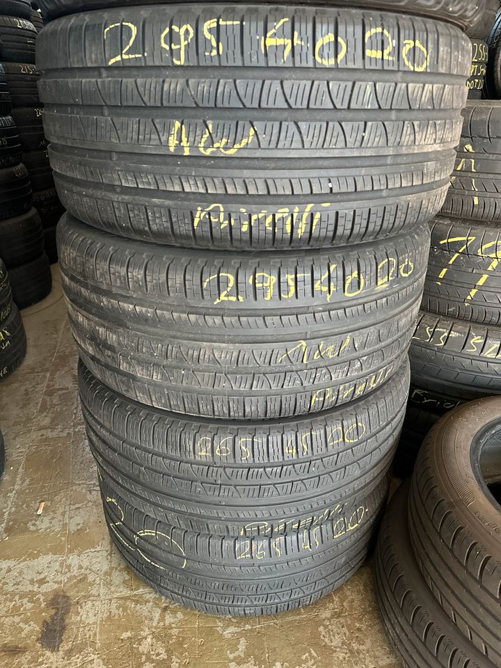 Neuwertige Gebrauchtreifen 295 40 r20 265 45 r20 Pirelli in Schwieberdingen