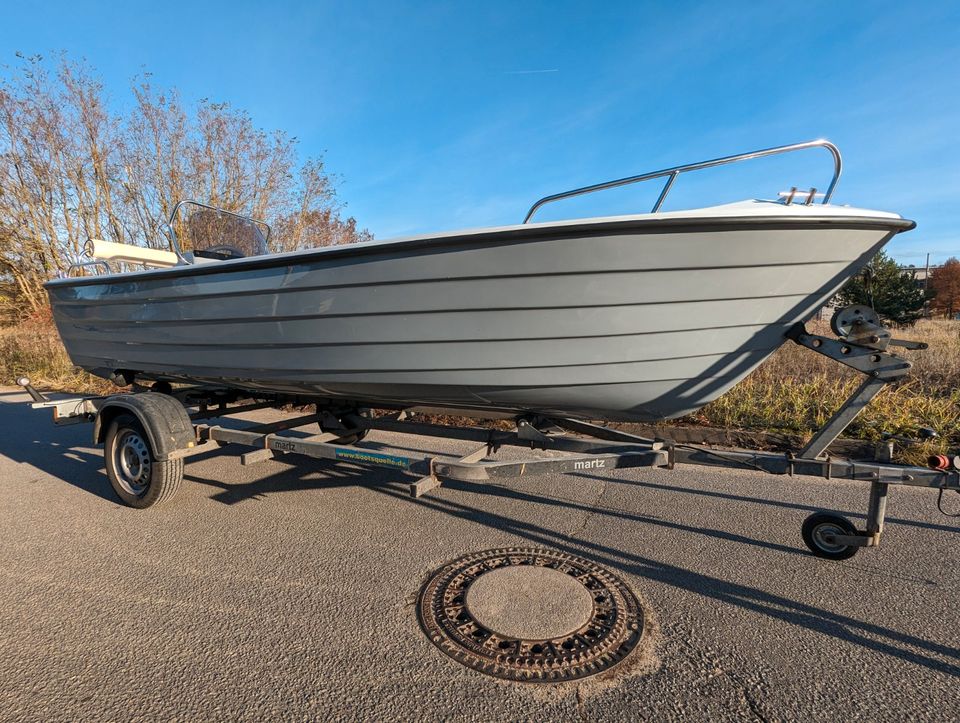 Motorboot,Angelboot,Freizeitboot 4,70 m in Löcknitz