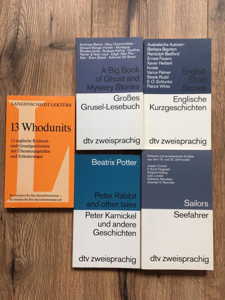 4 Bücher dtv zweisprachig (englisch/deutsch) und Zugabe in Rostock