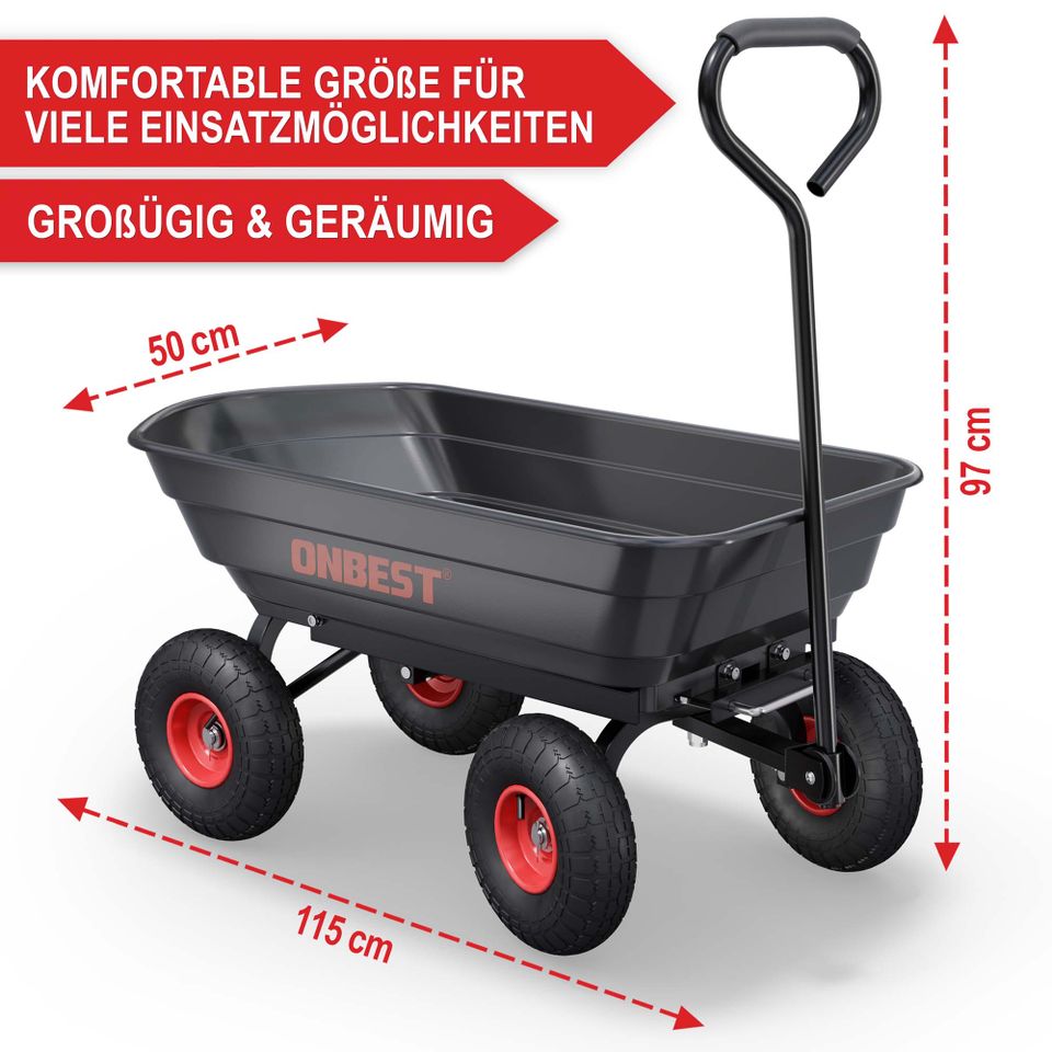 Transportwagen mit Kippfunktion Gartenwagen !! Bitte Lesen !! in Ostbevern