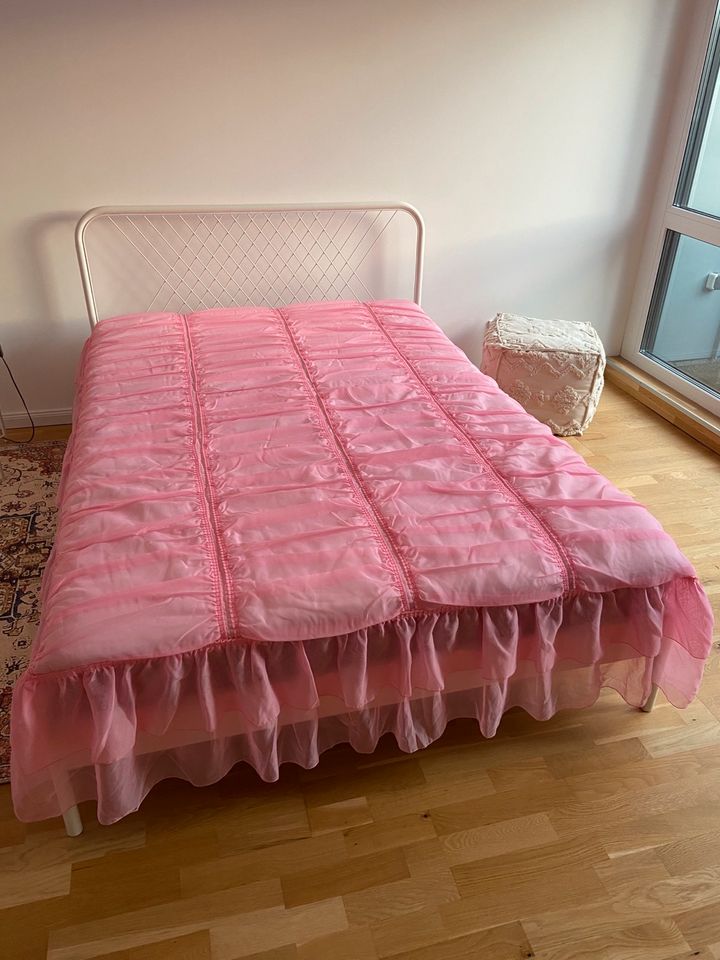 Bettüberwurf Bettdecke pink Barbie Tagesdecke in Kaarst
