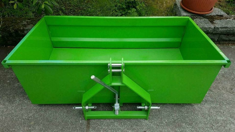 Heckmulde Heckcontainer Mulde 150cm Kleintraktor kippbar neu in Königsbrück