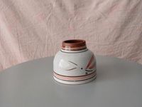 Kleine Vase, Keramik, Ton, evtl. handbemalt, weiß, rosa, braun Niedersachsen - Worpswede Vorschau