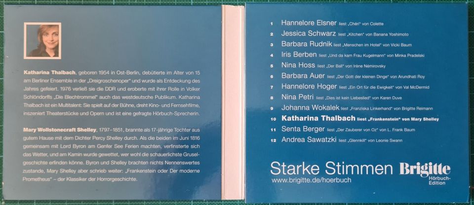 Hörbuch-Sammlung: Brigitte Starke Stimmen (auch einzeln) in Nottensdorf