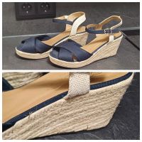 TOM TAILOR Sandalette blau/beige Gr. 39 NEU Nordrhein-Westfalen - Wiehl Vorschau