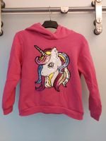 Pullover Kapuze Wendepailetten Einhorn pink 122 128 Bayern - Poppenhausen Vorschau